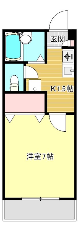 パレスフェオ 110号室 間取り