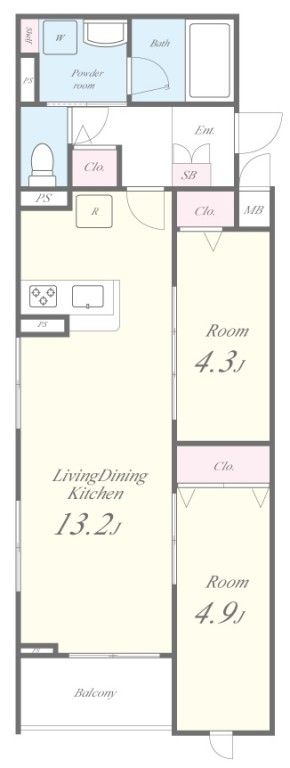 Floret.Y 301号室 間取り