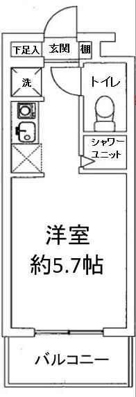 ジョイフル浦和 308号室 間取り