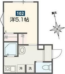 サークル　ヴィラ日進 102号室 間取り