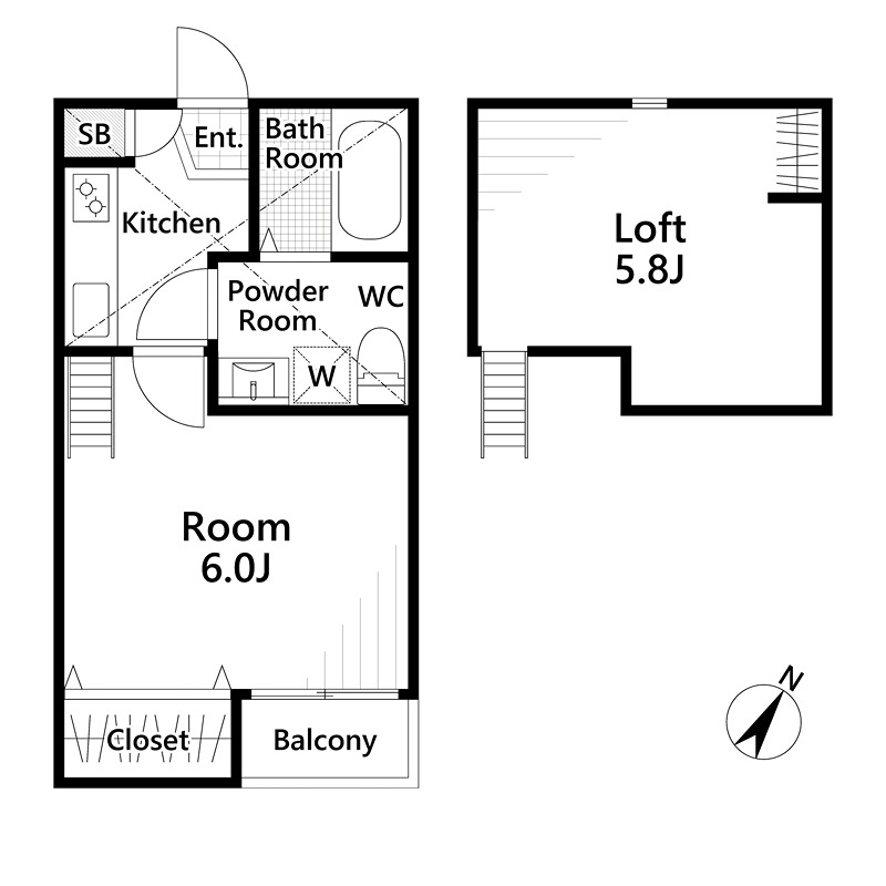 Vivienda大宮 101号室 間取り