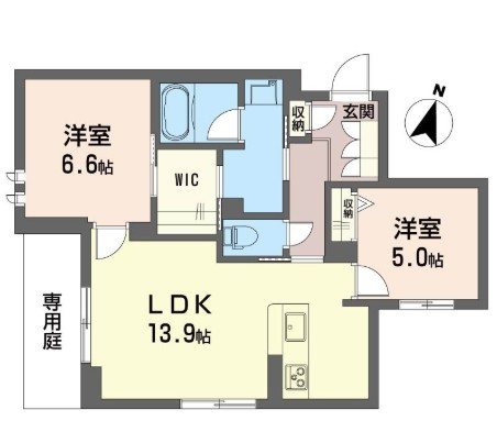 ルクセール　タカバ 202号室 間取り