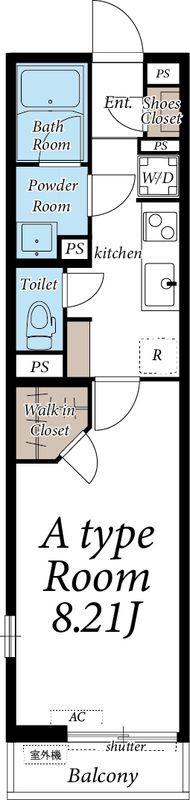 リブリ・さいたま新都心Ⅱ 101号室 間取り