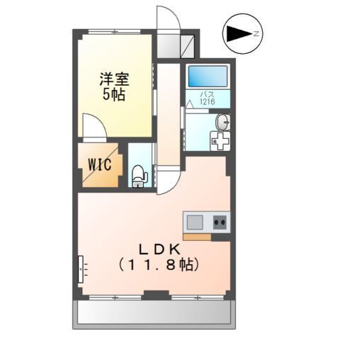 Luminous coat 303号室 間取り