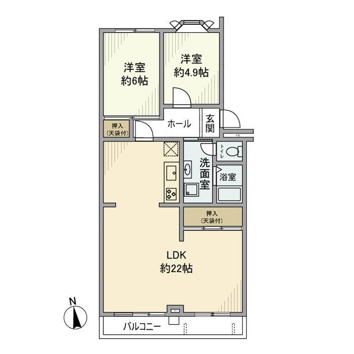 東武大宮公園サンライトマンション弐番館 208号室 間取り