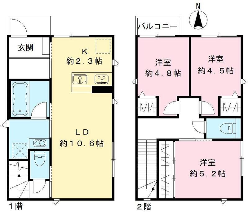 さいたま市見沼区大和田町２丁目戸建　Ｂ棟 間取り