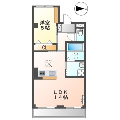 Luminous coat 106号室 間取り