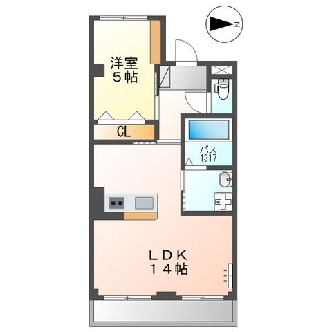 Luminous coat 306号室 間取り