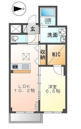 Luminous coat 101号室 間取り