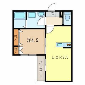 Ｍａｉｓｏｎ　Ｙｏｓｈｉ 205号室 間取り