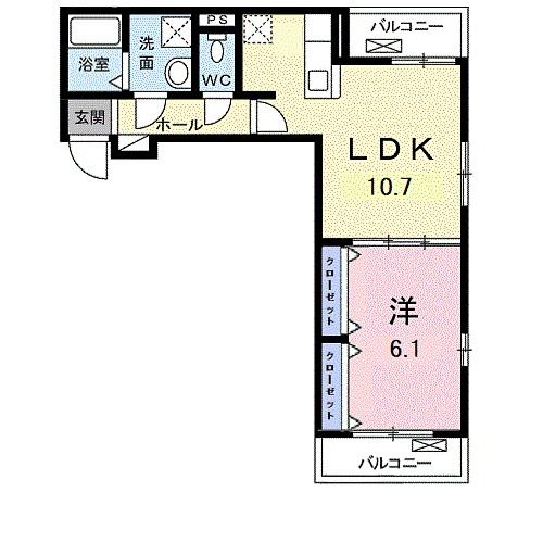 ピエール　ブランシュⅡ 303号室 間取り