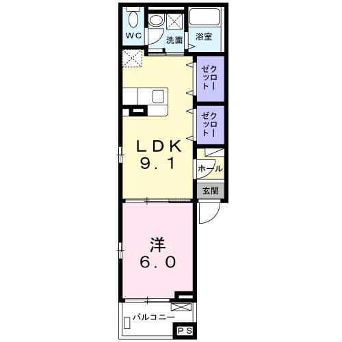 リオ 201号室 間取り