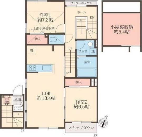 アイビスコートⅡ 201号室 間取り