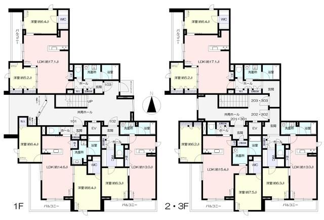 ノエル盆栽陸橋 303号室 間取り
