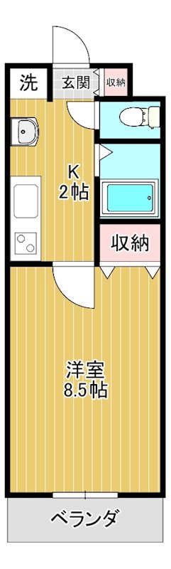 プレステージ24  203号室 間取り