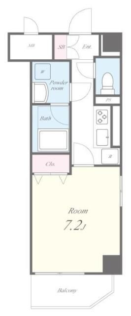 ベルヴィル氷川の杜 401号室 間取り