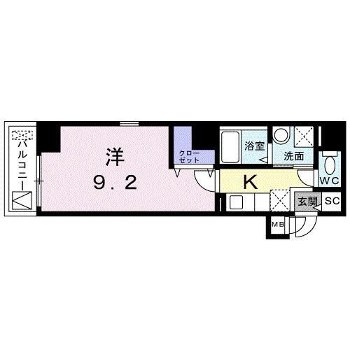 アストル吉敷町 403号室 間取り