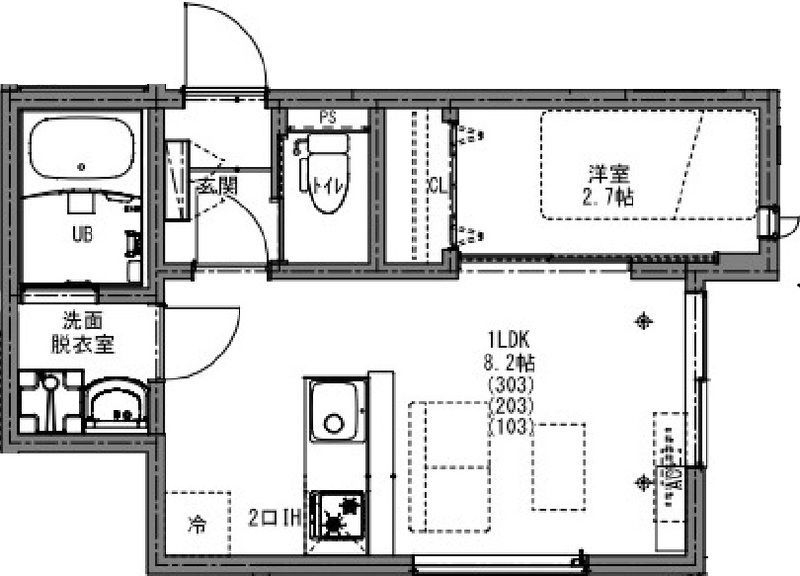 KEIAI RESIDENCE 大和田Ⅱ 203号室 間取り