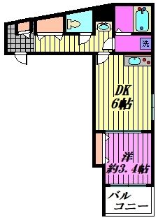 Mark Duo大和田Ⅰ 306号室 間取り