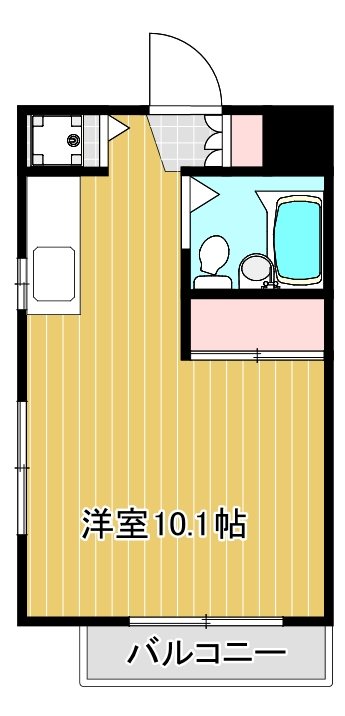 エクセルハイム 102号室 間取り