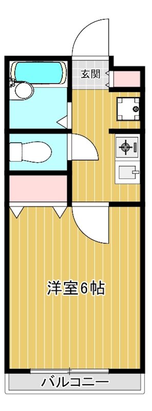 宮田ハイツ 103号室 間取り