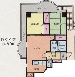 グリーンヴィラ  206号室 間取り