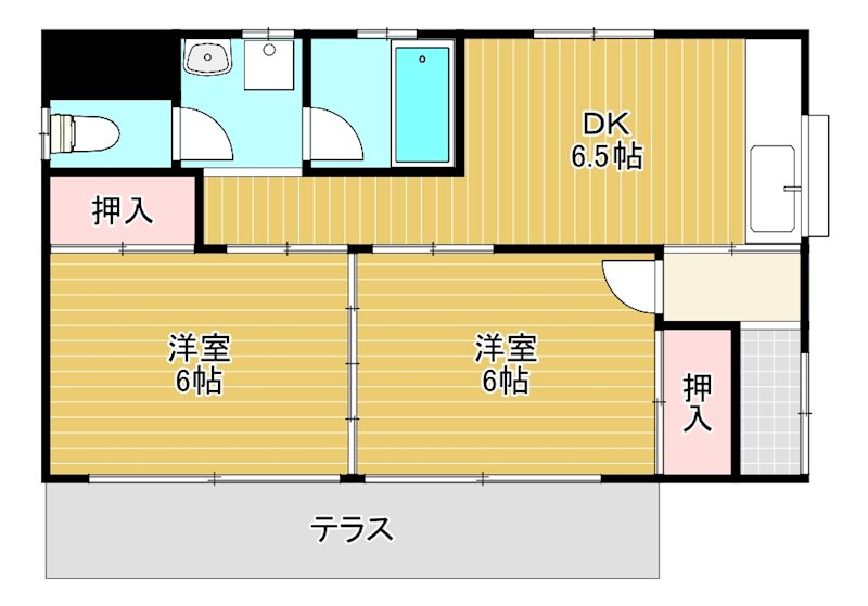 下日出谷貸家 間取り