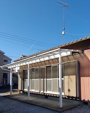 下日出谷貸家 ベランダ
