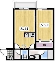 Ambition風渡野 305号室 間取り