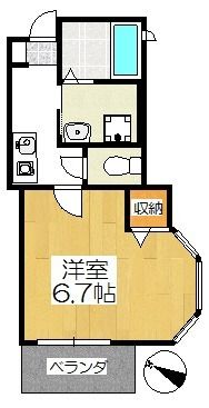 ＢｉｇＢｅａｒＣｏｕｒｔ 302号室 間取り