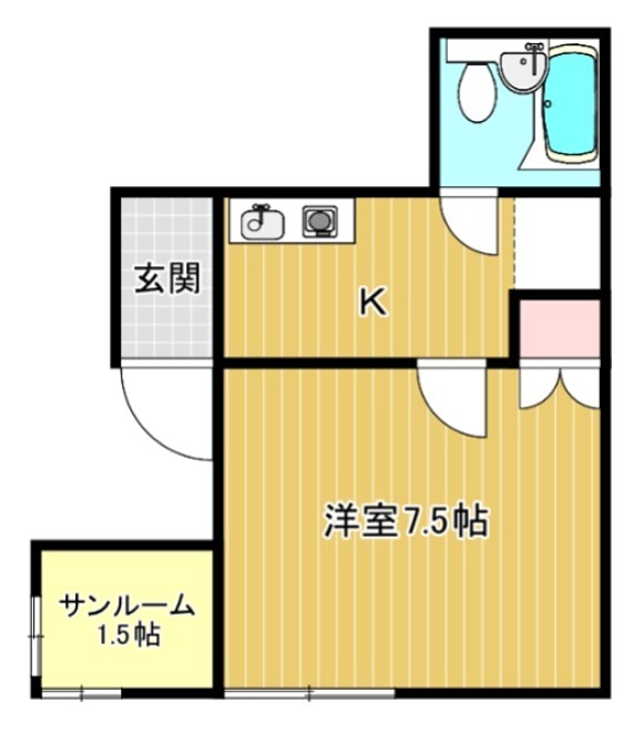 ピアハウス 201号室 間取り