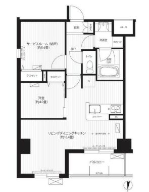フィルージュ浦和常盤 310号室 間取り