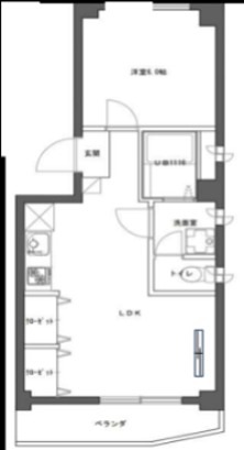 プチコーポ 202号室 間取り