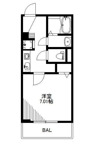 One&rsquo;s　Stage上落合Ⅴ 205号室 間取り