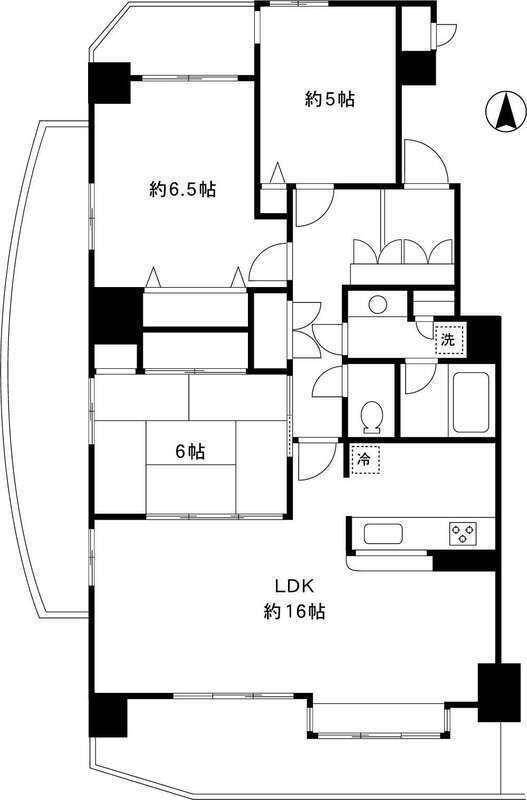 ウィンベルコーラス大宮 601号室 間取り