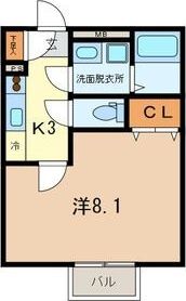 アムール　プリエ 201号室 間取り