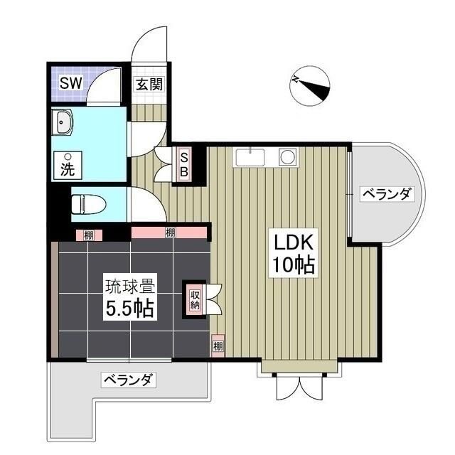 エトワール大成町 401号室 間取り