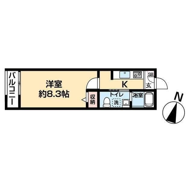 ＭＱｕａｒｔｏ与野本町 105号室 間取り
