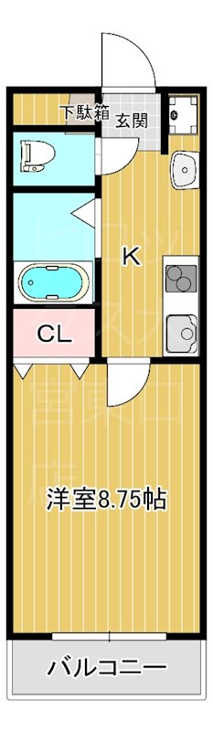 プレステージ24  305号室 間取り