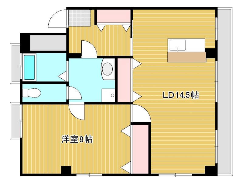 日東ハイツ 301号室 間取り