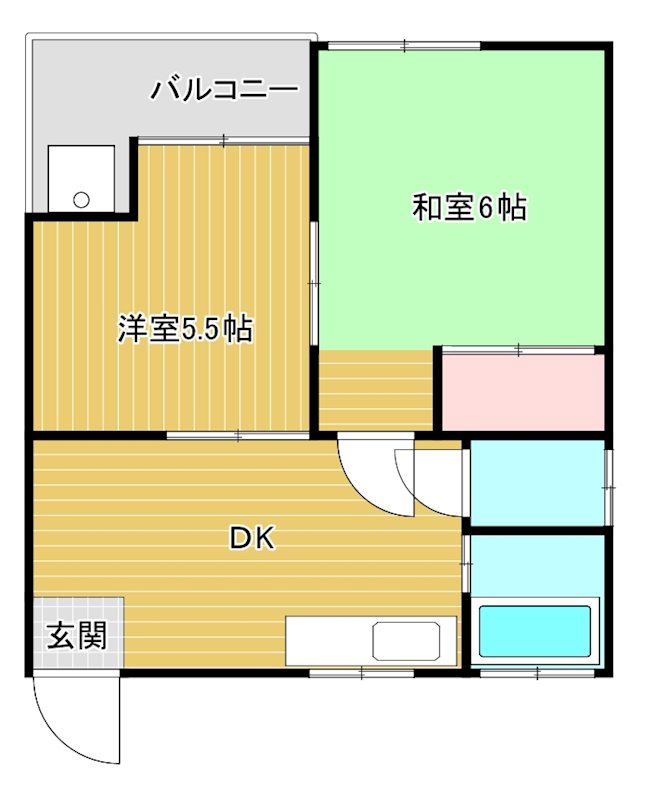 下木崎ハイツ 305号室 間取り