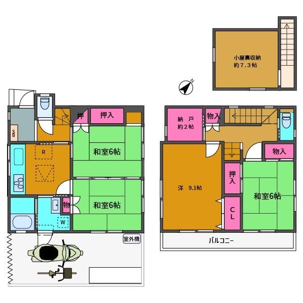 上落合９丁目戸建 間取り