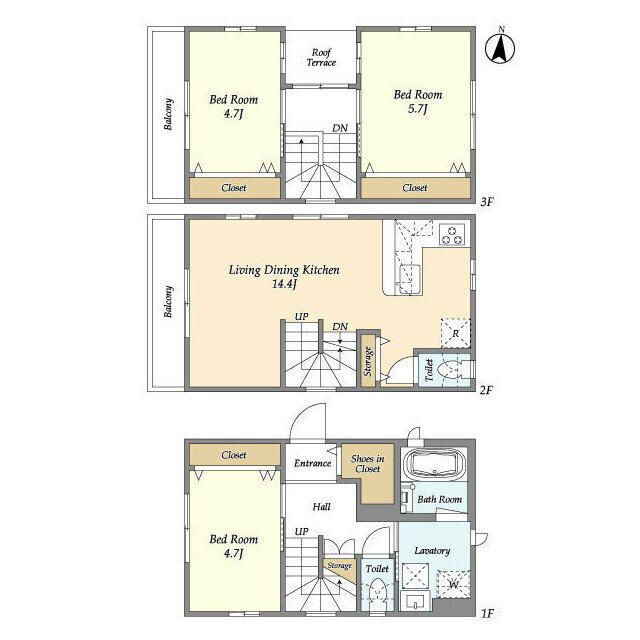 浦和戸建住宅２ 間取り