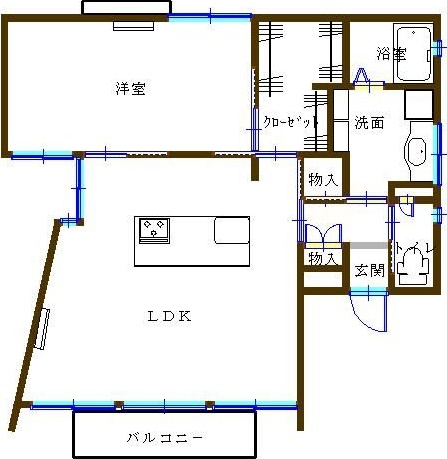 ａｉｌｅ　エイル 201号室 間取り