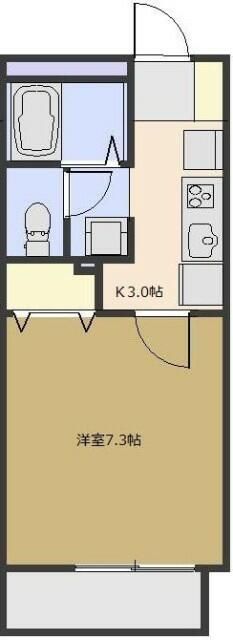 ファインコート　Ｍ 105号室 間取り