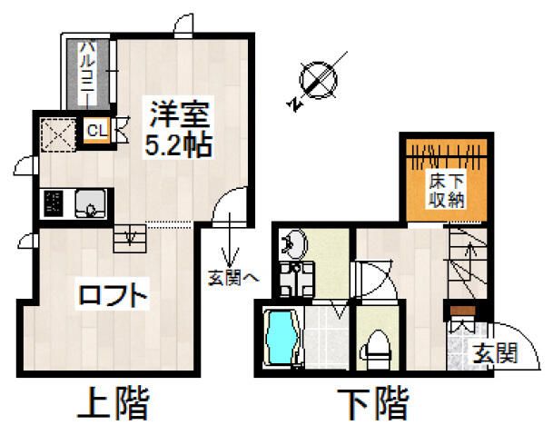 ＣＢ大宮ユニオン 102号室 間取り