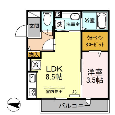 olen kotona 304号室 間取り