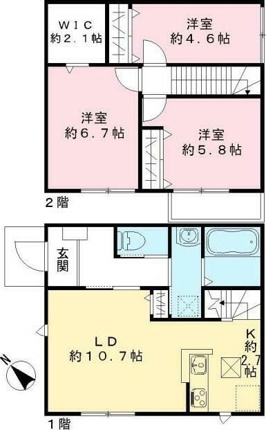 エルメゾンネクスト上尾原市 間取り