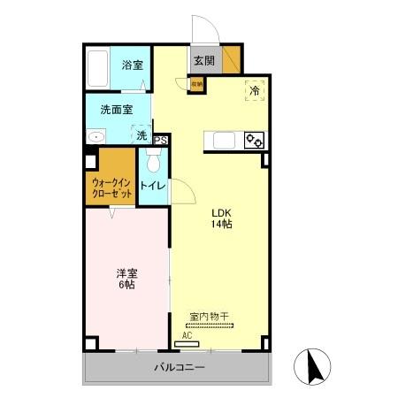 エスト・レザン　Ⅱ 503号室 間取り
