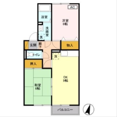 ハイツ・リヴァーサイド 玄関